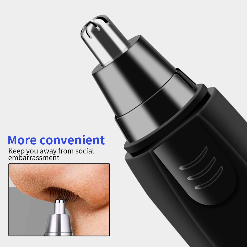 Man Hair Removal Electric Ear Mini Portable Grooming Nose Trimmer Washable Blade Safe Shaving Machine Nasal Wool Battery Powered