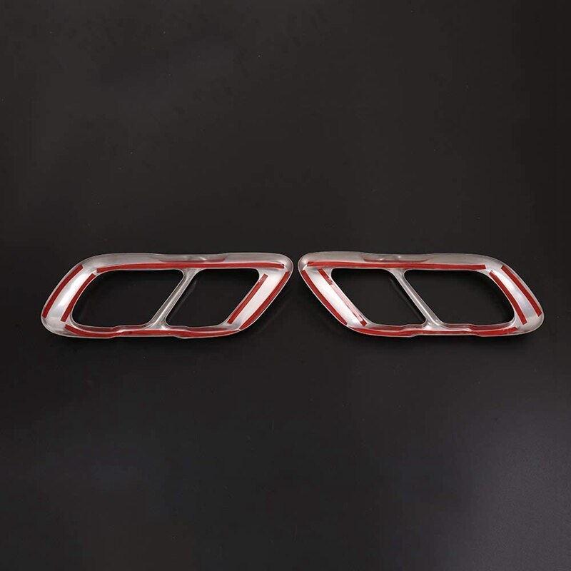 Stainless Steel Car Exhaust Muffler Pipe Cover Trim Tail Pipe Cover For-BMW X5 G05 X7 G07