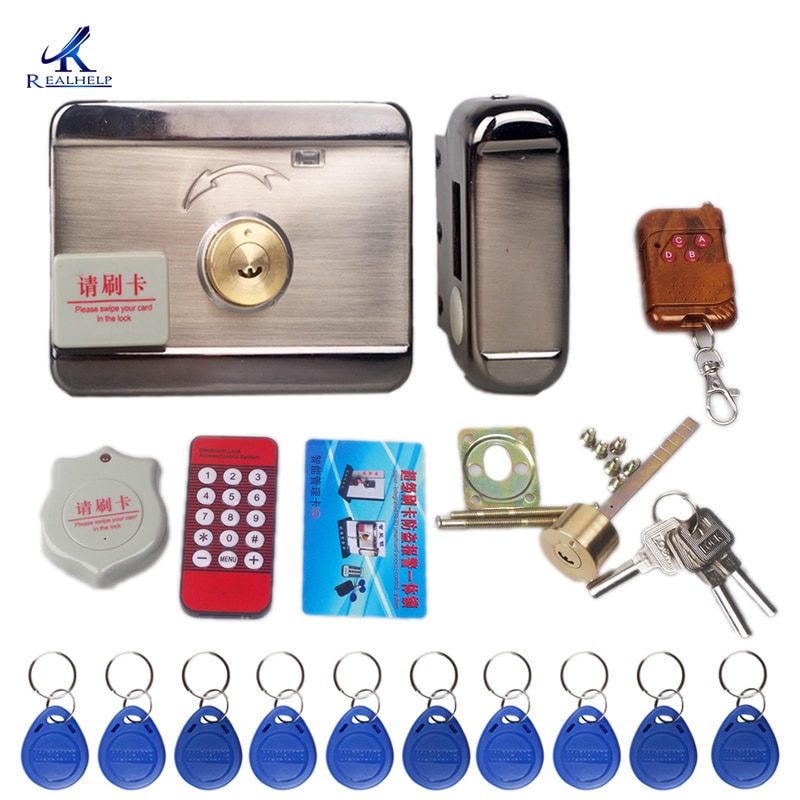 Door Access Control System Keyless Electronic Door Lock Swipe Card LOCK Remote control Lock Key Swipe Locks 1000Users