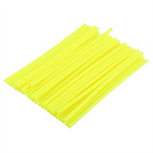 Enveloppes de rayons de roues de moto, 36 pièces/paquet, décor de protection de la peau: Fluorescent