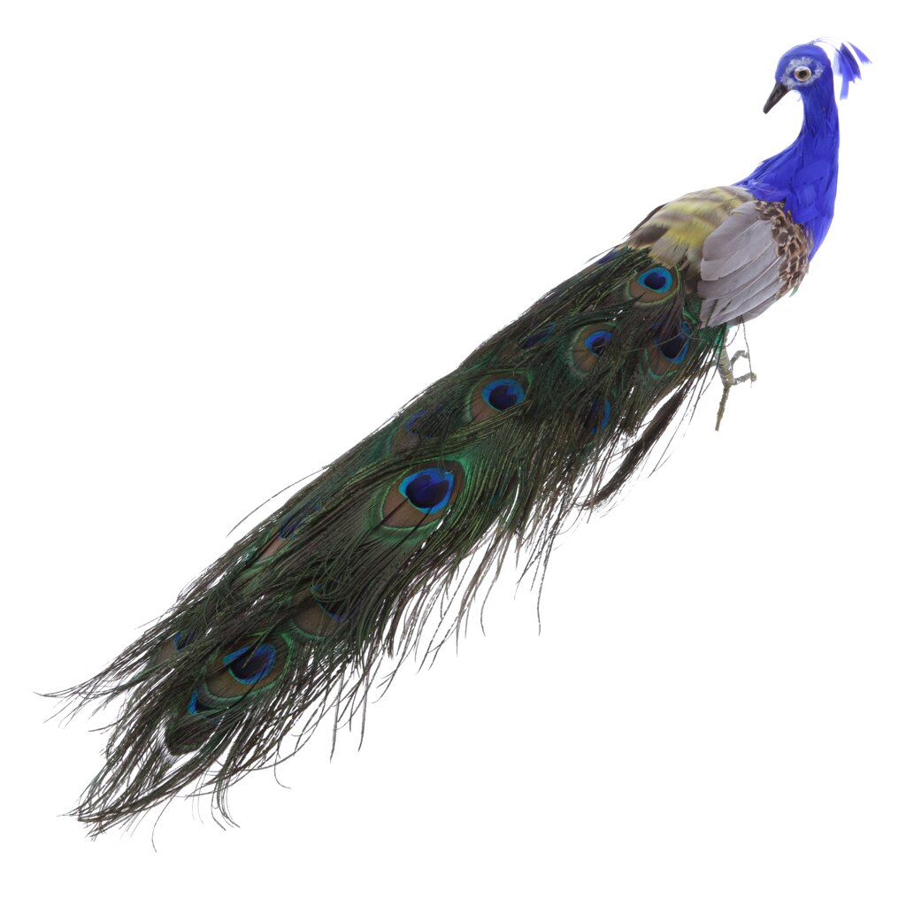 Artificial Peacock Garden Ornament Animal Patio Ornament Indoor Outdoor