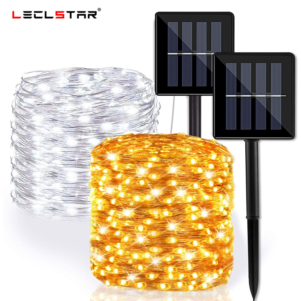 Solar Led Light Outdoor Waterdichte Verlichting String 22M Led Strip Winter Solar Tuin Lamp Fairy Festoen Kerst Guirlande 7M/12M