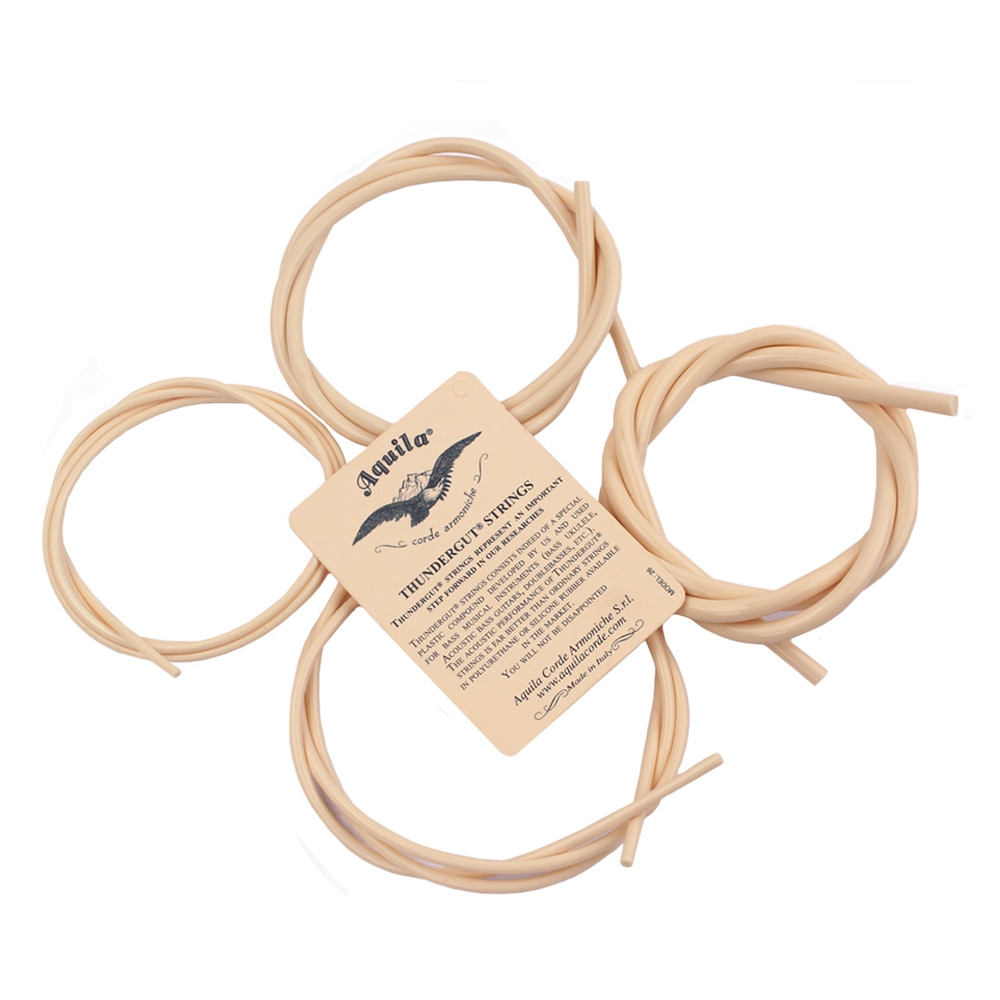 4pcs/ Set Ukulele Strings Bass Ubass Strings Rubber Mateial Strings Guitar Parts & Accessories