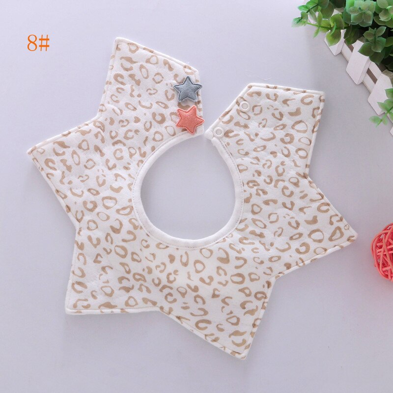 Balleenshiny, Baberos para bebés para niñas, material de algodón para bebés, bufanda impermeable para bebés, Collar de comida a presión, baberos, accesorios para bebés: T8