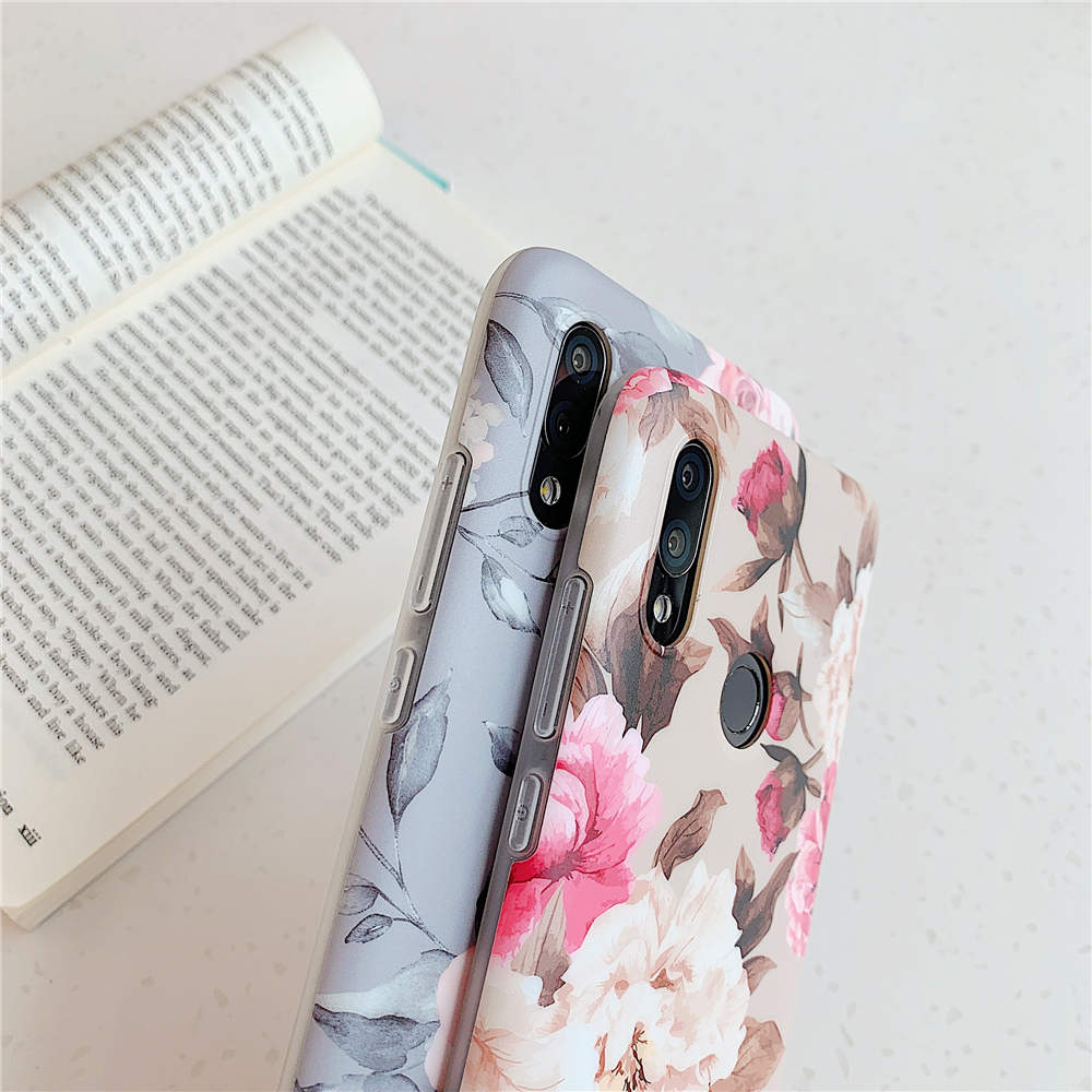 Luxury Flower Phone Cases For Xiaomi Redmi Note 8 7 Pro Case Silicone Soft Back Shell For Xiaomi Redmi 7 Note 7 Pro Case Cover