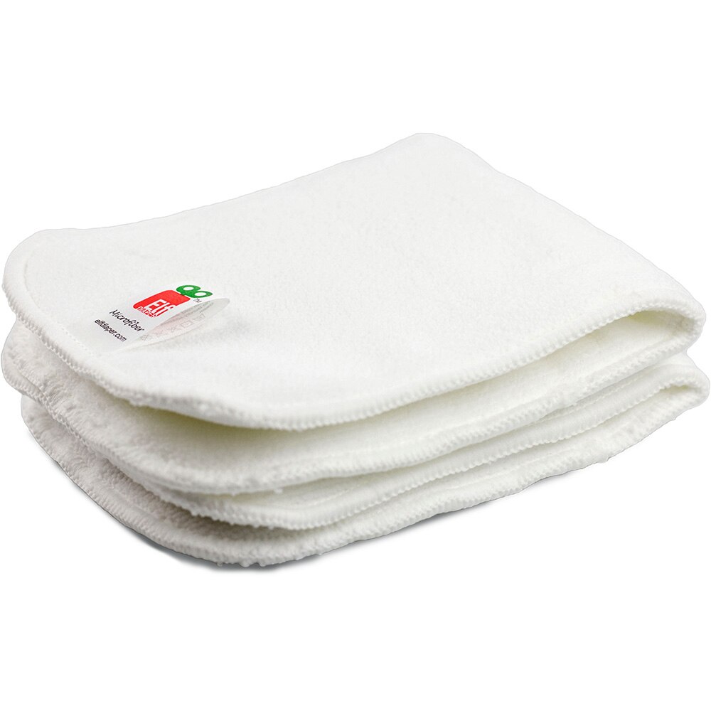 Elf-insertos de pañales reutilizables, mejor microfibra, 3 capas de absorción, accesorios de forro lavables, 6 uds.