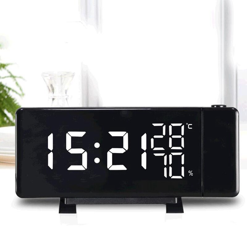 Projection Alarm Clock, LED Large Digital DisplayDual Alarm Indoor Thermohygrometer Display