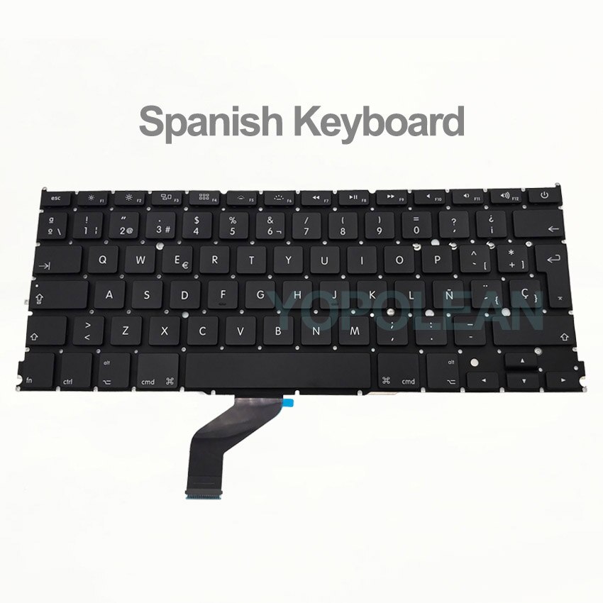A1425 Keyboard UK US German Spain Russian Thai Norway Portugal Korean Arabic For Macbook Pro Retina 13" A1425 year