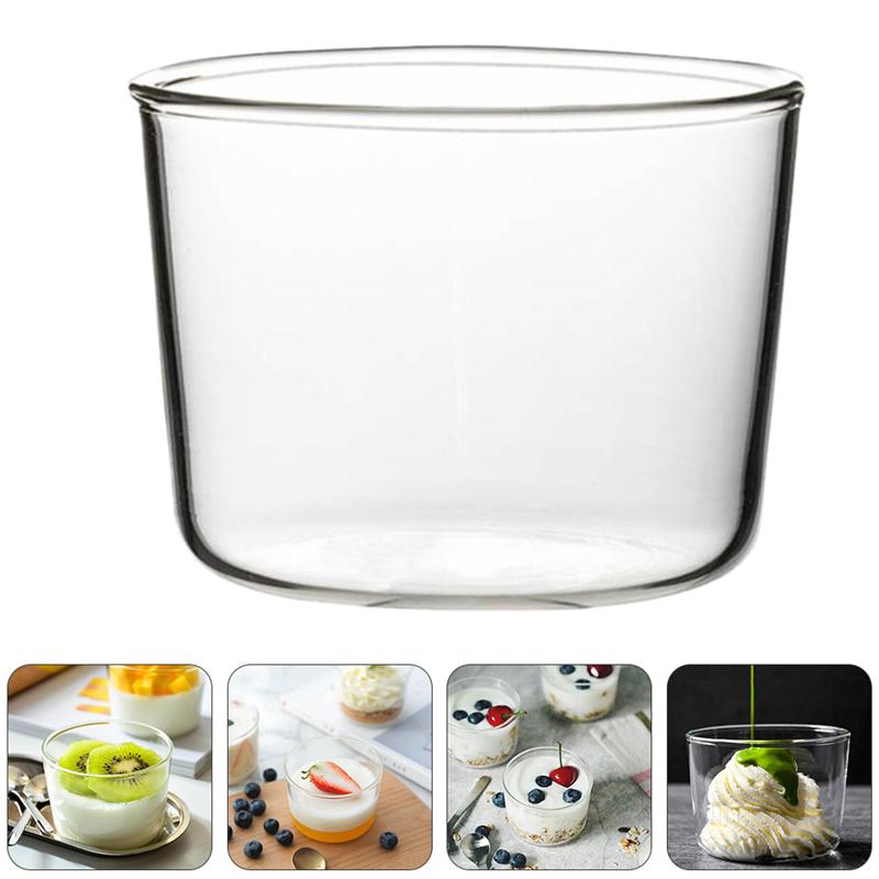 4Pcs 200 Eenvoudige Glas Cupcake Cups Dessert Cups Herbruikbare Drink Cups