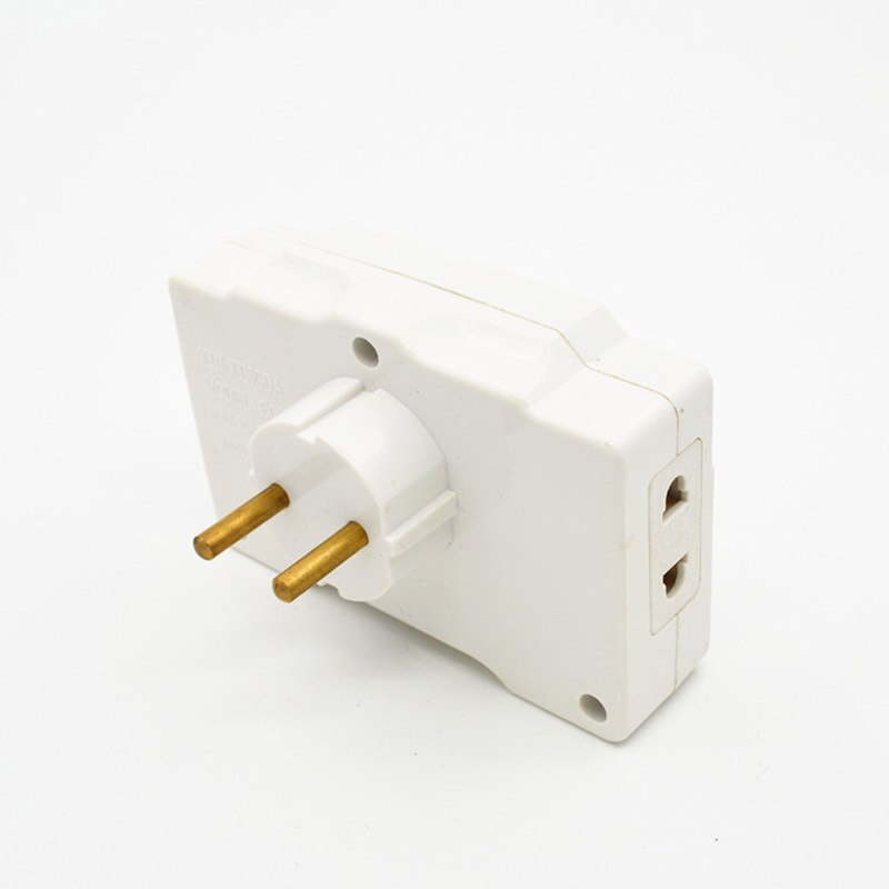 250V 10A independent switch Germany socket Splitter 2jacks 2 way outlet extend plug socket UK/US/EU/AU to Germany converter 2PC