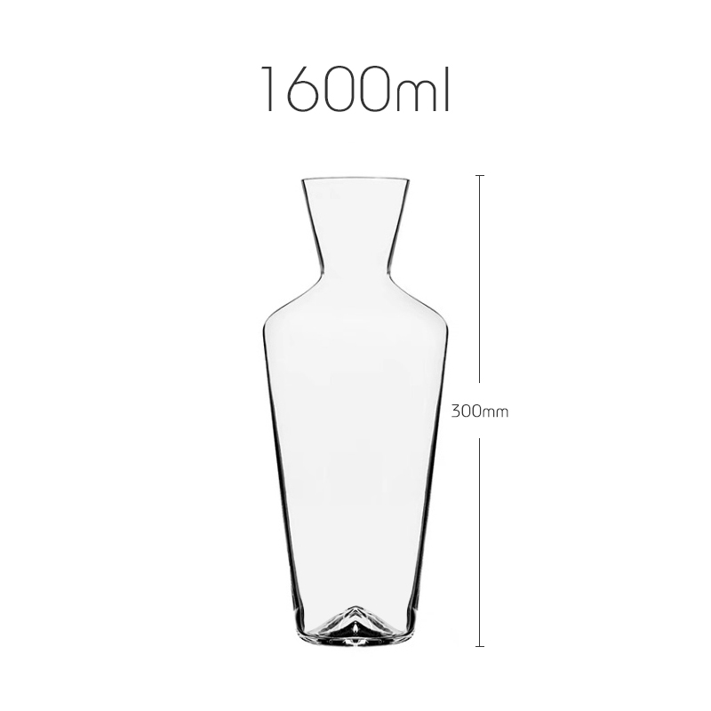 JINYOUJIA Zalto Stil 1450 ml Axium-Dekanter von höchster , bleifreier, handgefertigter Kristall, perfekter makelloser Weindekanter: Schokolade
