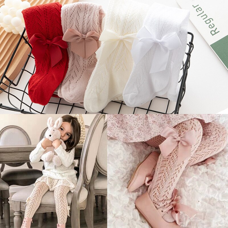 Body en dentelle pour bébé fille de 0 à 24 mois, avec nœud, collants blancs, bas, vêtements pour -né, printemps et été