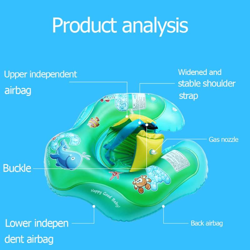 Cartoon Baby Schwimmen Ring Anti Rollover Tragbare Pool Float Schwimmen Protector Badewanne Pools Zubehör Sicherheit