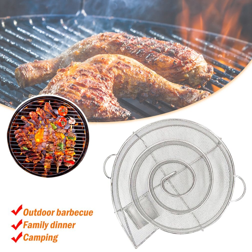 Rook Generator Voor Bbq Grill Hout Chip Roken Box Hout Dust En Koude Roken Zalm Vlees Koken Roestvrij Bbq gereedschap