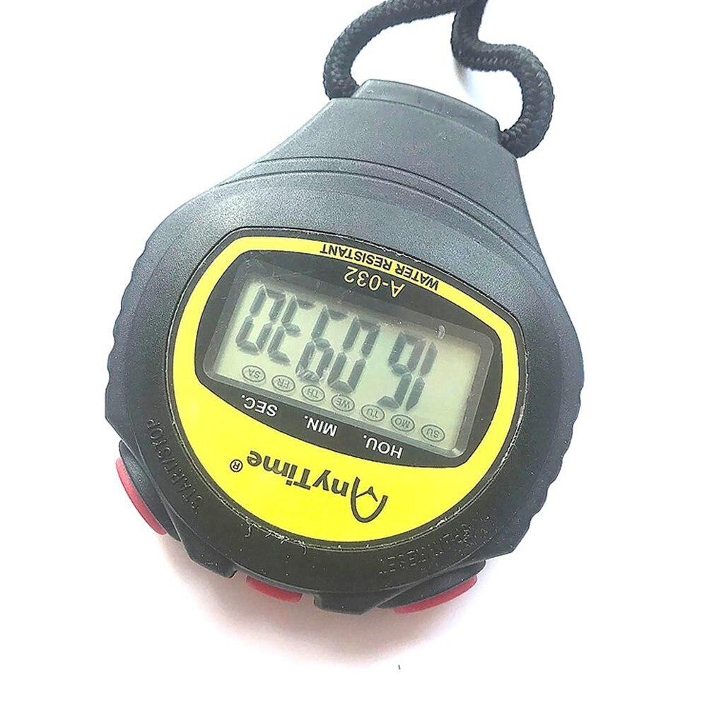 A-032 Digital Sport Counter Timer Athletic Stopwatch Portable Outdoor Game Timer Hour Meter