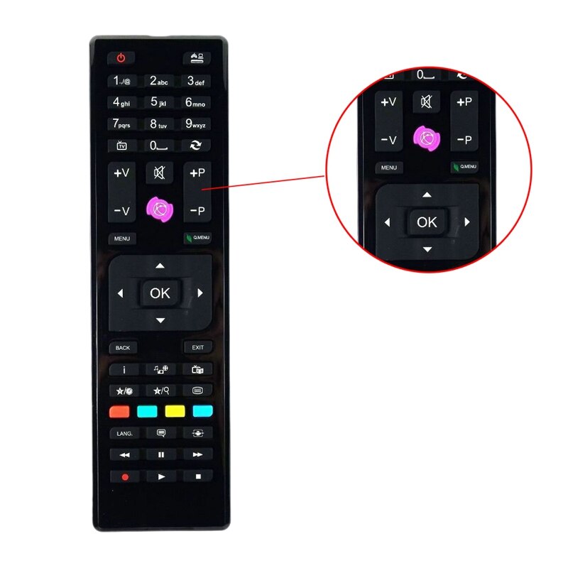 Replaced Remote Control RC4875 Fit for JVC Telefunken LED TV TE32182B301C10