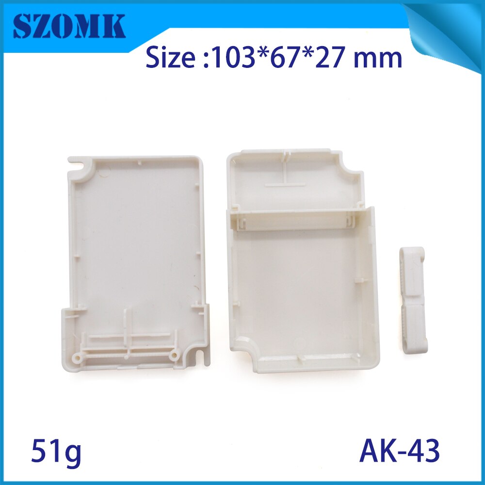 1pcs white color plastic LED supplying controller enclosure flame-retardant electronic junction box 73*37*24