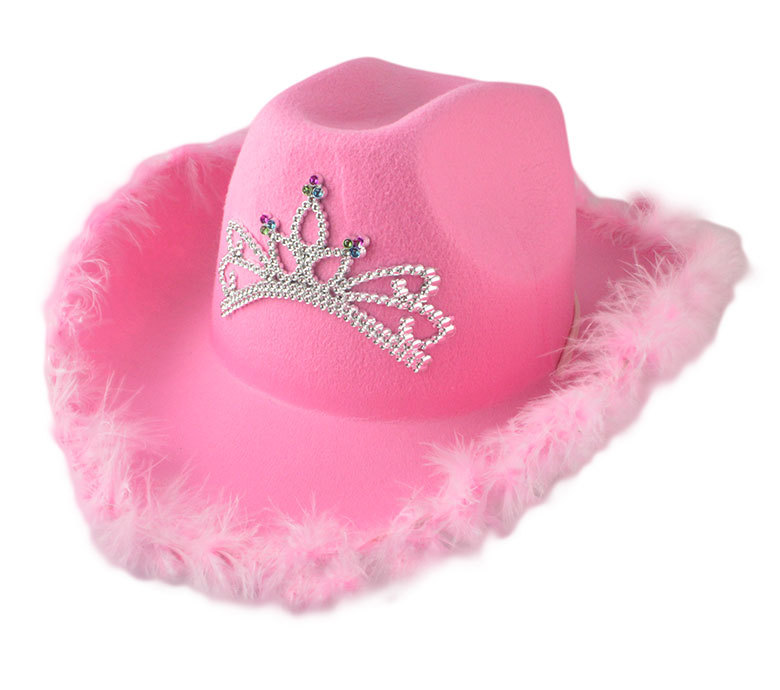 Led Pink Cowboy Cowgirl Hat Western Tiara Cowgirl Hat for Women Girl Tiara Cowgirl Hat Cowboy Cap Costume Party Dress Up