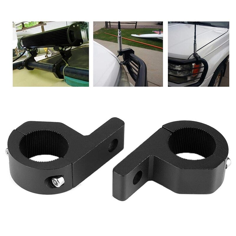 Off-Road Vehicle Front Bumper Tube Clip Spotlight Bracket Modified Spotlight Lamp Holder Roll Bar Light Clamp Roll Bar Mounting