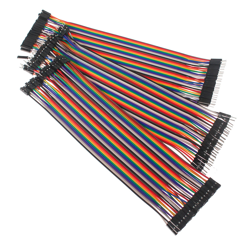 Jumper Wire DuPont Line Cable Connection Male to male female to female and male to female 10 15 20 30 40CM For Arduino DIY kit: Ivory / 6 AWG