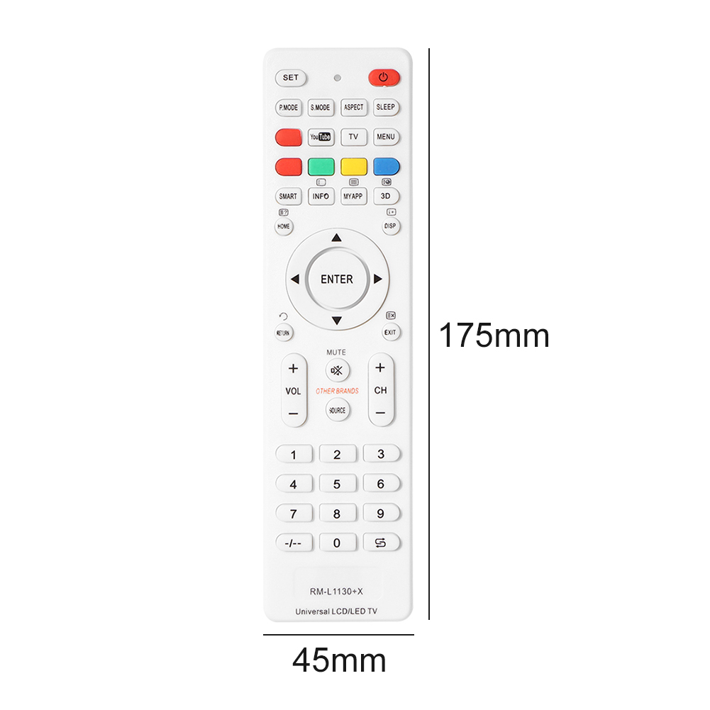 Universele Afstandsbediening Voor RM-L1130 + X RM-L113 + 12 RM-L1130 + 8 Alle Televisie Tv Controller Tv Remote control Vervanging: White