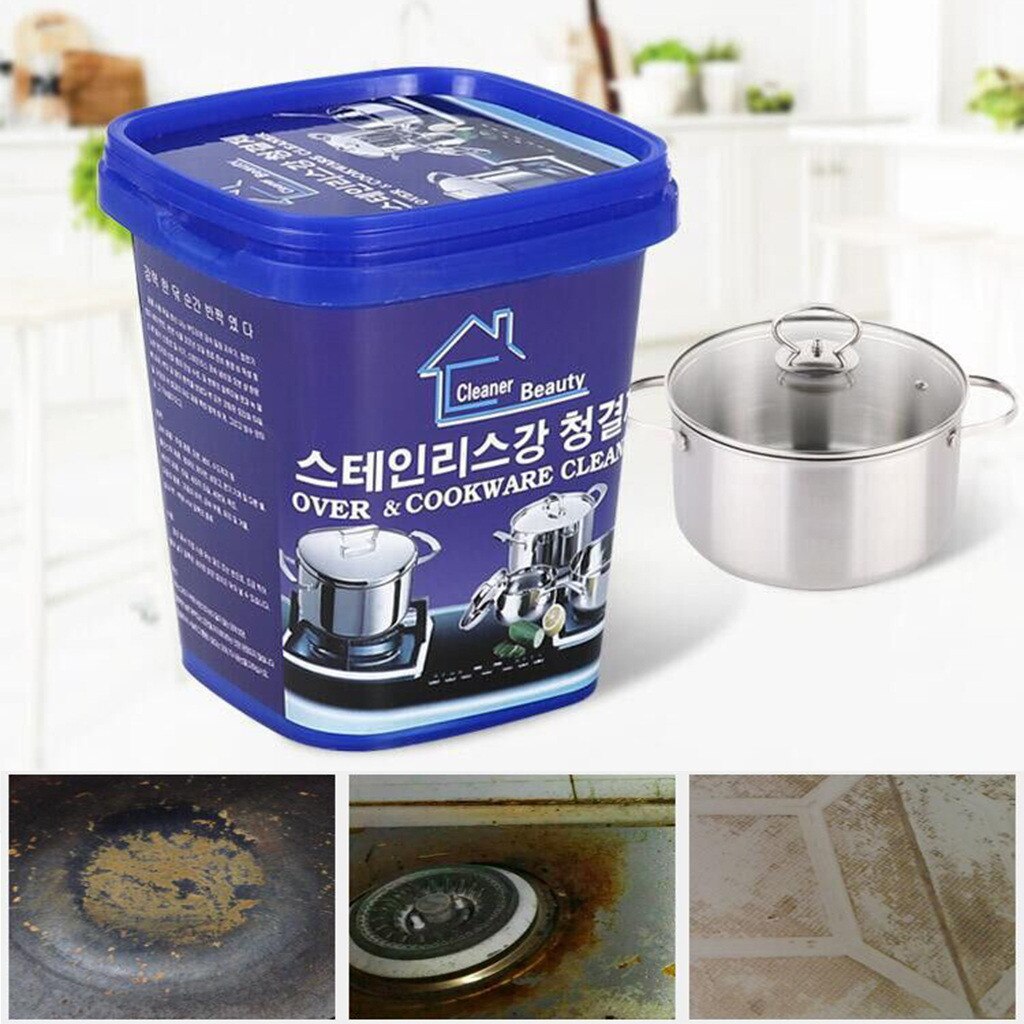 Cleaner Multi-Purpose Cleaning Multi-Purpose Cleaning Paste Steel Cleaner Home Kitchen Rust Stains Cleaning#30