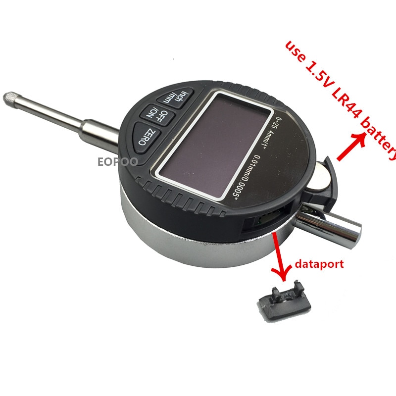 Digital Dial Indicator 0-1" With 132lbs Magnetic Base, 3-Joint Arm Precision Measurement Gauge