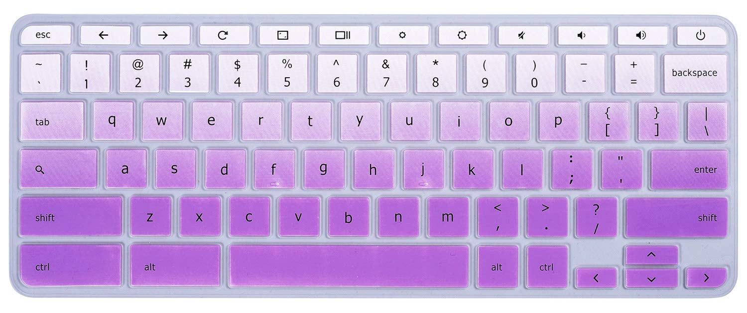 Funda protectora para teclado de ordenador portátil para Acer R11 más de 11,6/Chromebook 11 CB3-131 CB3-132/R 11 CB5-132T: fadepurple
