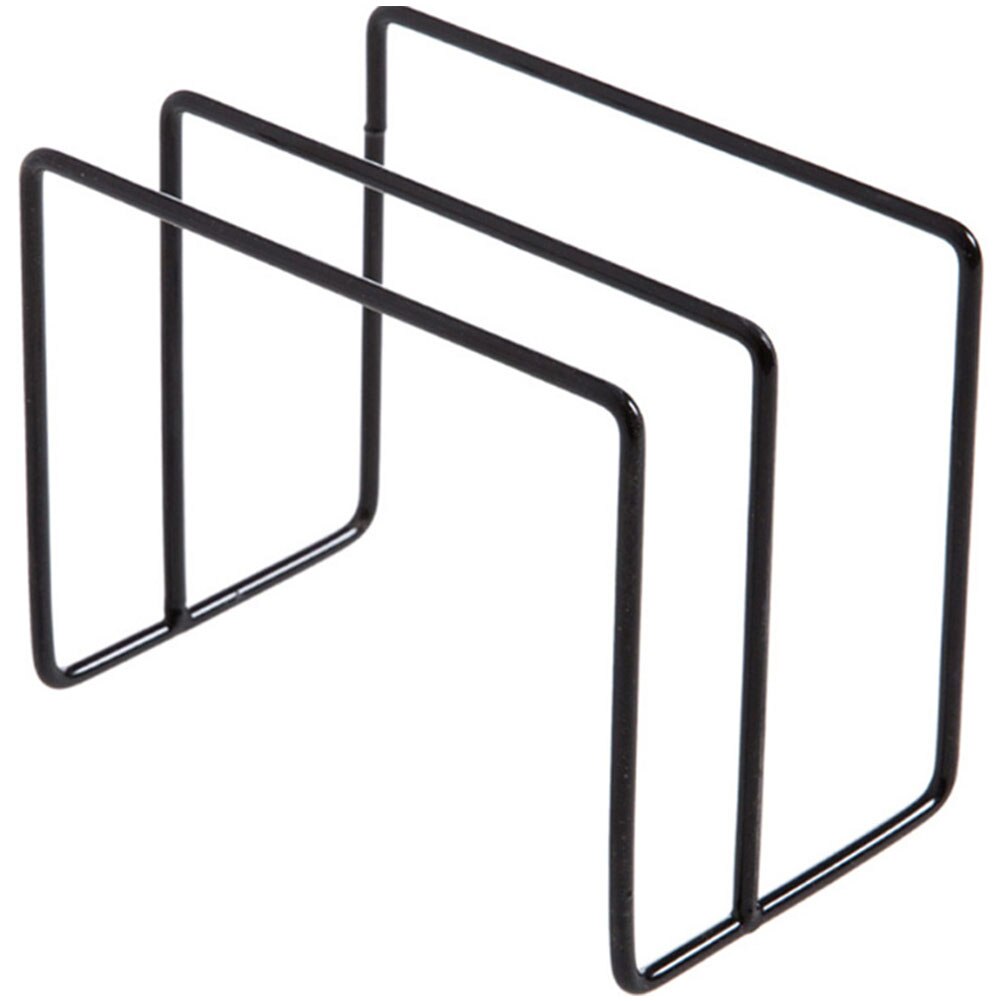 Iron Organizer Storage Stand Holder Chopping Board Shelf Wall Hanging Durable Dual Rack Adhesive Cutting Board Stand Kitchen