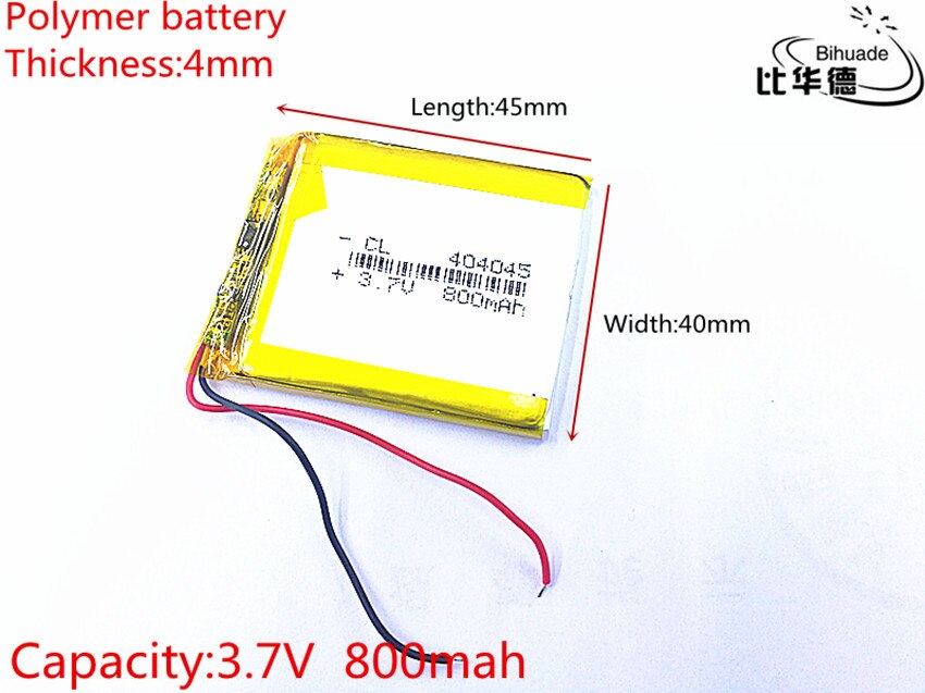 3.7v 800 lithium-polymer- 404045 -akkus für diy-  mp3 mp4 mp5- gps-psp-projekte