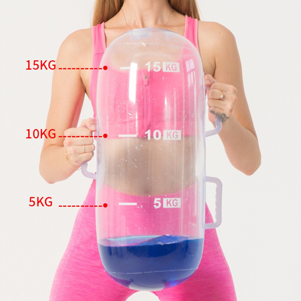 Thuis Oefening Balans Gewicht Zak Water Vullen Opblaasbare Indoor Fitness Workout Gewichtheffen Gym Krachttraining Yoga Squat