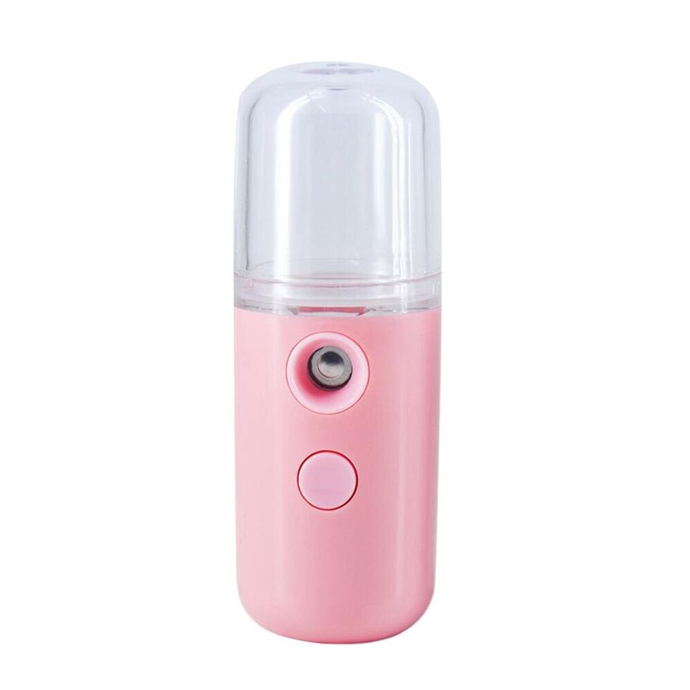 USB Mini Humidifier Home Office Mute Spray Meter Car Water Replenishment Meter Car Aroma Diffuser Women Beauty Skin Care: pink 1