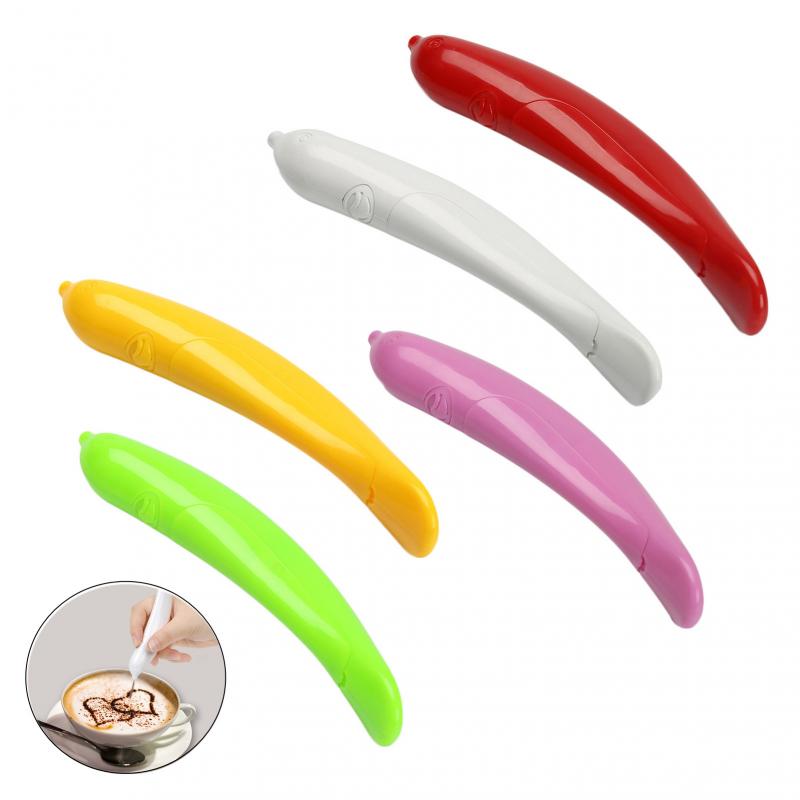 Latte Art Electrical Pen Coffee Carving Pen Coffee Stencils Cake Spice Cappuccino Decoration Pen Baking Pastry Tools