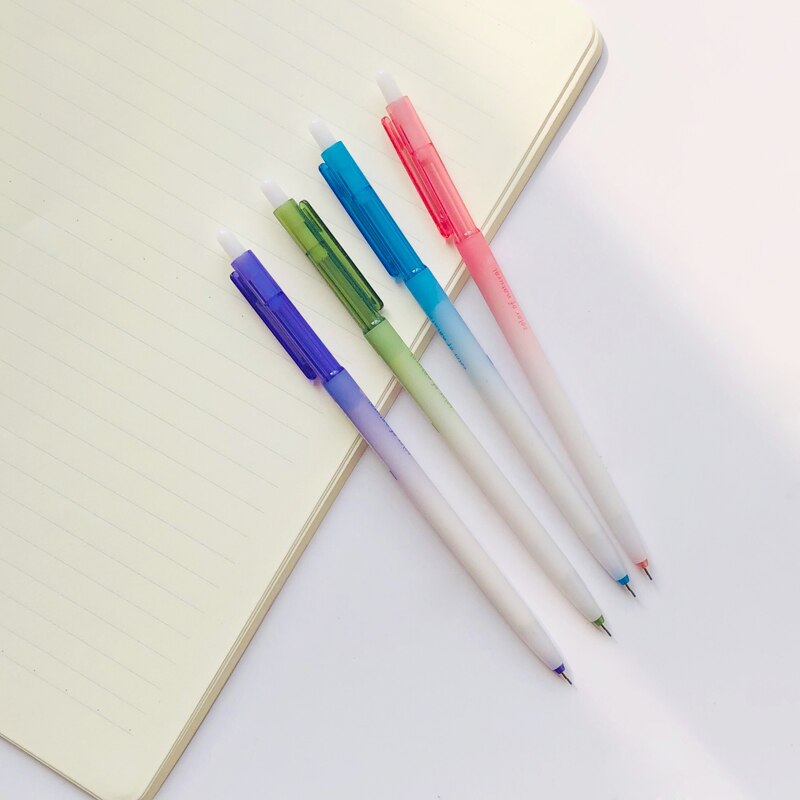 3x simple gradient farve af naturen tryk automatisk mekanisk blyant papirvarer 0.5mm