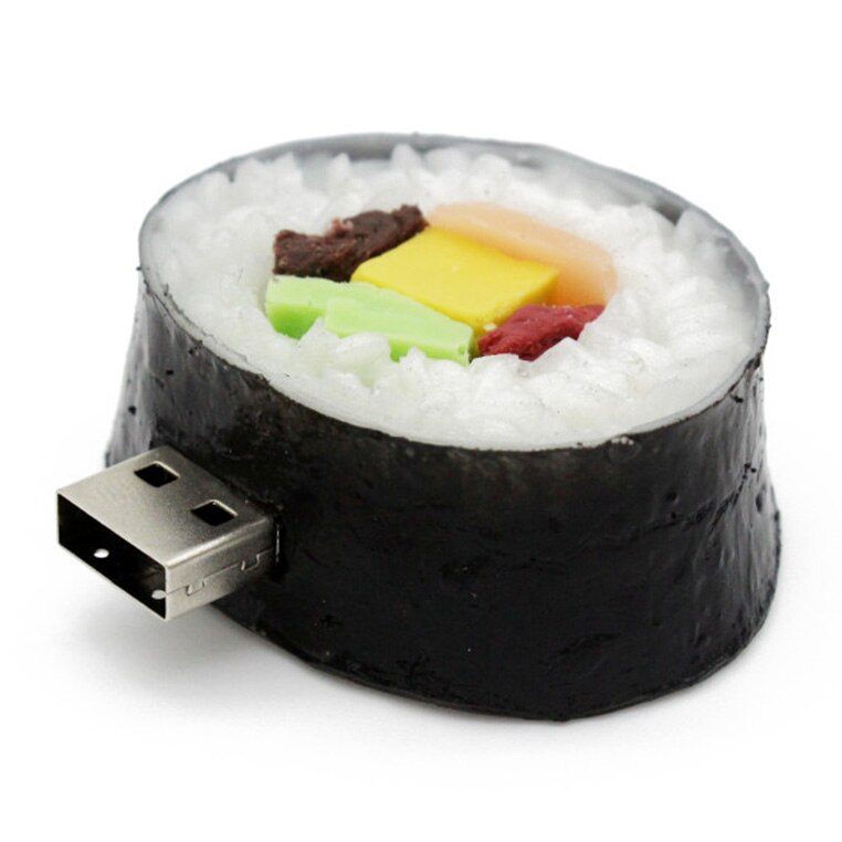 SHANDIAN alimentos usb flash drive hamburguesa sushi sandía pendrive 4gb 16gb 32gb 32gb de memoria de disco u Juguetes: 32 GB / sushi