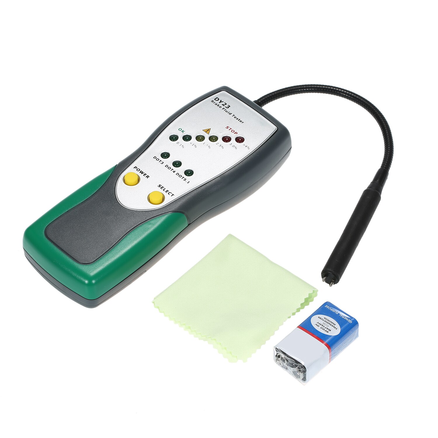 Car Diagnostic Tool Automotive Brake Fluid Tester Digital Brake Fluid Inspection with High Probe LED Indicator Display