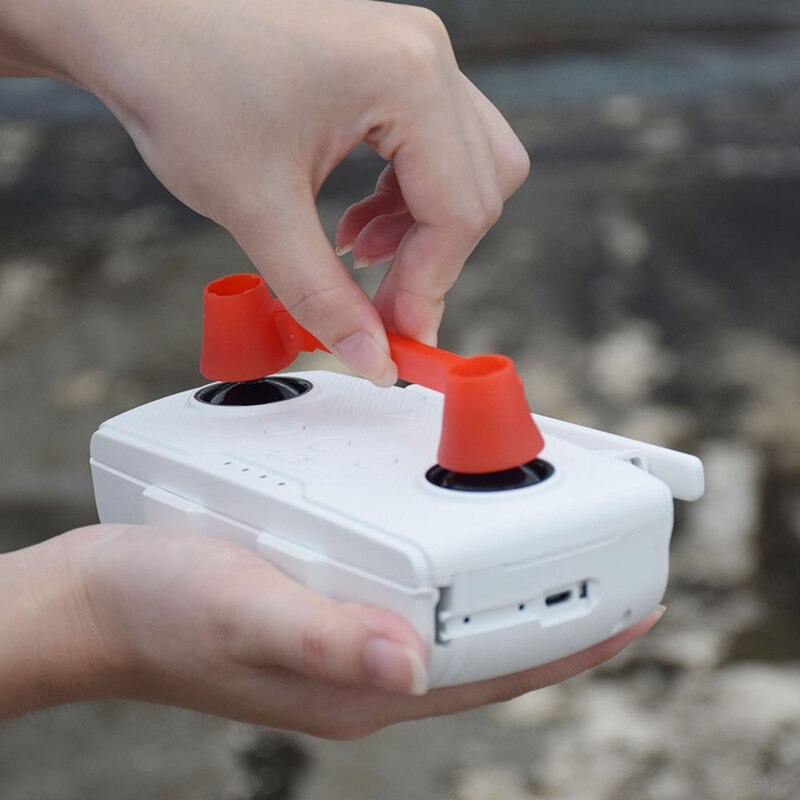 Soporte de protección de balancín de Control remoto para Hubsan Zino H117S para Dron Hubsan, accesorios de Control remoto, Protector de Joystick de controlador (Whi