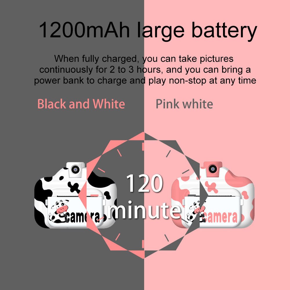 WiFi natychmiastowy wydrukować aparaty fotograficzne dla dzieci aparat fotograficzny 2.4 "ekran 1080P nagrywanie wideo zero obrót atramentu obiektyw z papier robić druku dla dzieci