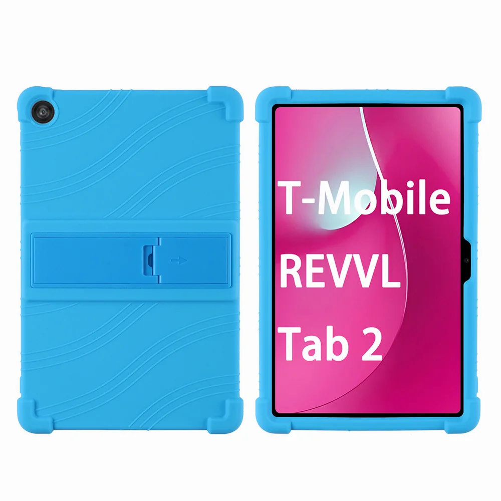 Für T-Handy, Mobiltelefon REVVL Tab 2 5G 2025 10,1 Zoll Tablette-Hülle, stoßfeste Silikon-Tablette-Abdeckung, leicht, kinderfreundlich: 天空蓝