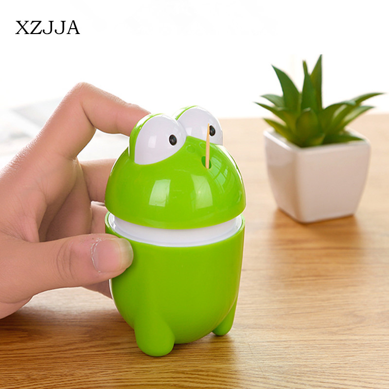 XZJJA 1 pcs Plastic Automatische Tandenstoker Houder Tandenstoker Box Dispenser Emmer Thuis Bar Tafel Accessoires
