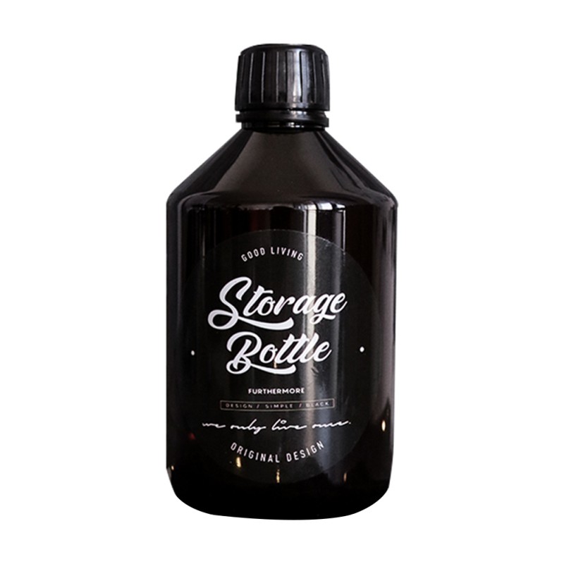 Botella de jabón de estilo nórdico para baño, botella rellenable de Gel de ducha marrón, para champú, acondicionador de pelo, lociones, dispensador de prensa, 300/500ml: J / 500 ml