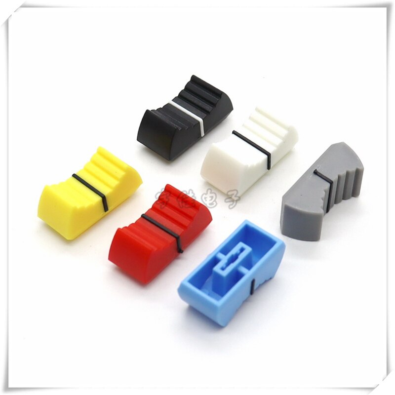 10 Piece 24*11.5*11MM straight slide potentiometer mixer push rod plastic cap console volume hat inner hole 4MM
