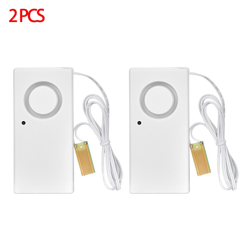 Smart Home Alarm Water Leakage Alarm Detector Independent Water Leak Sensor Detection Flood Alert Overflow Security Alarm System: 2pcs