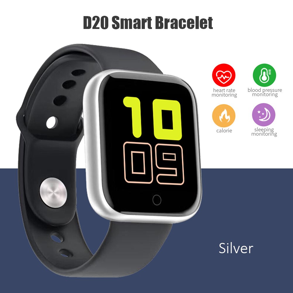 D20 Smart Bracelet Sports Pedometer Watch Fitness Running Walking Tracker Heart Rate Pedometer Smart Band