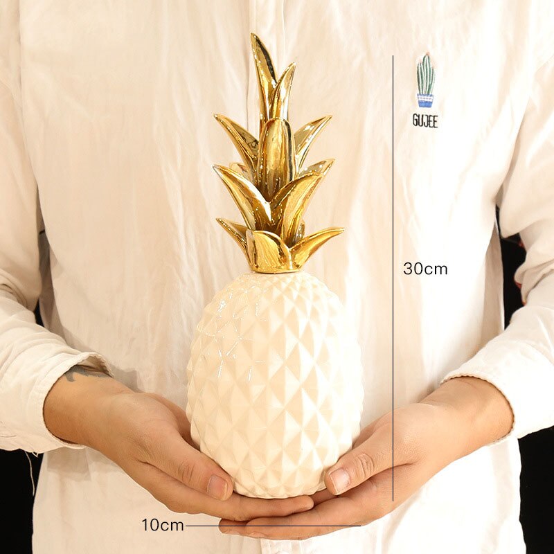nordisk lys luksus keramisk ananas gyllen hjem stue veranda modell rom myk dekorasjon bryllup: Stil 9