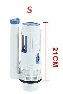 Valve de remplissage de toilette universelle, valve d'entrée et de sortie, pompe, raccords de réservoir d'eau, ensemble de boutons de toilette, accessoires de bain: 17Outlet21