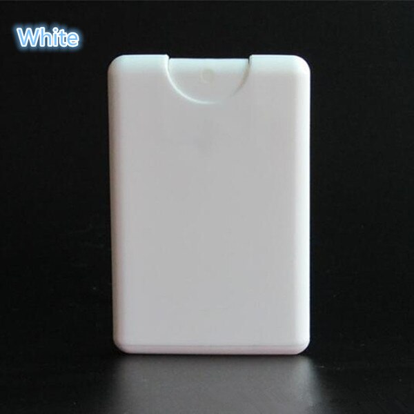 2pcs/lot 20ml Plastic Spray Perfume Box Card Moisturizing Perfume Spray Bottle Perfume Refillable Perfume Spray Bottle: White