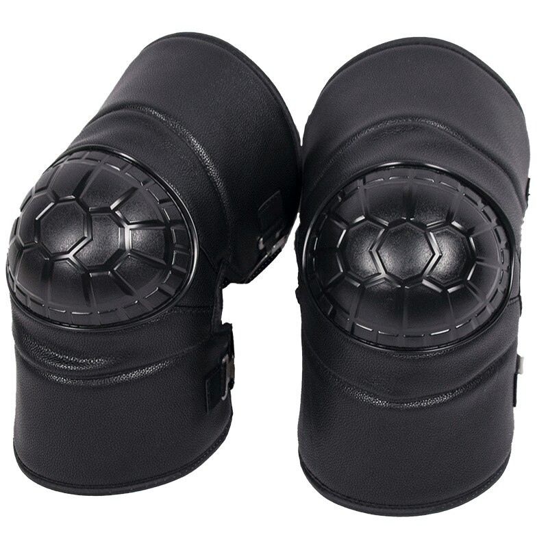 Genouillères de moto chaudes d'hiver en cuir pu + doublure en peluche pour voiture électrique, scooter, motocross, course, jambières de protection des genoux