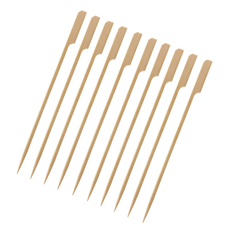 30/60/90 stk 20cm bambus stegepinde engangs forretter spyd padle plukker grill gafler mad pluk til kød majs grill