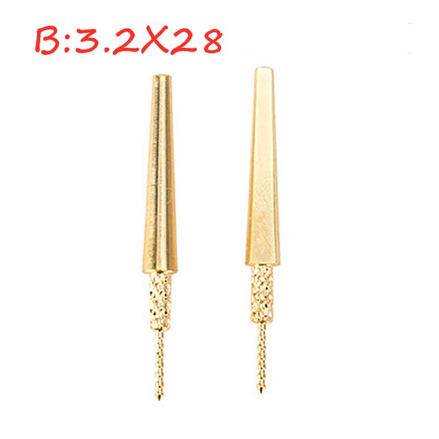 1 pose dental lab messing dyvel stick stifter med spike pitch messing stifter til gips sten matrice model arbejde dental materiale instrument: B 500 stk